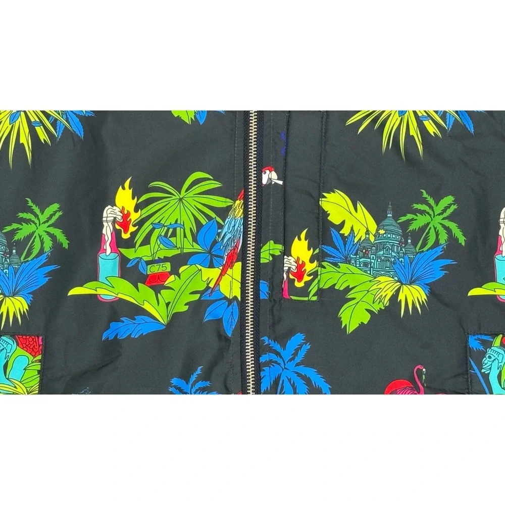 Liful Minimal Garment‎ Club 75 Reversible Rare Parisian Tropic Jacket Size Small